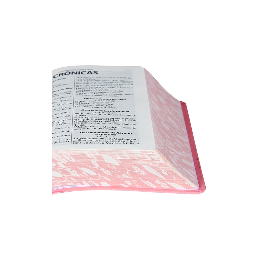 Bíblia Sagrada | Letra Grande | ARA | Capa Rosa Florida