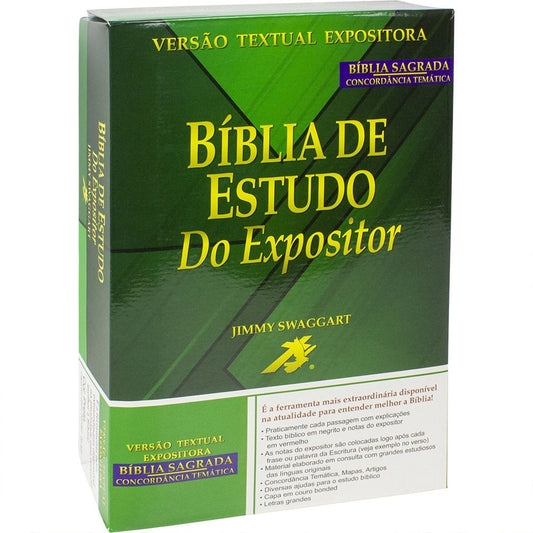 Bíblia de Estudo do Expositor | Letra Normal | NTVE | Capa Couro Vinho