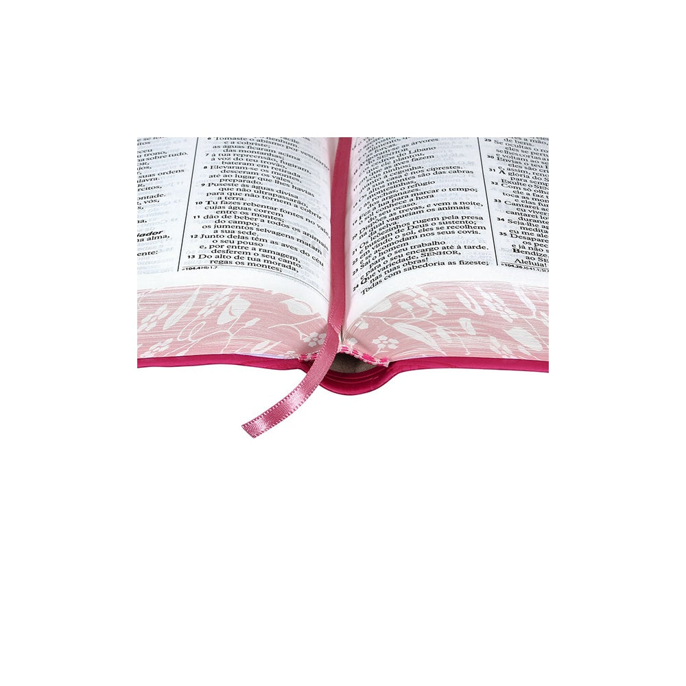 Bíblia Sagrada | Letra Grande | ARA | Capa Pink Florida