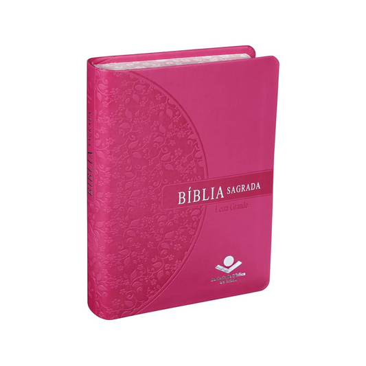 Bíblia Sagrada | Letra Grande | ARA | Capa Pink Florida