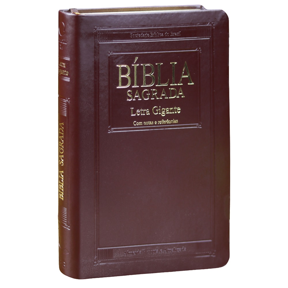 Bíblia Sagrada | Letra Gigante | ARA | Capa Marrom Nobre Luxo | c/ índice