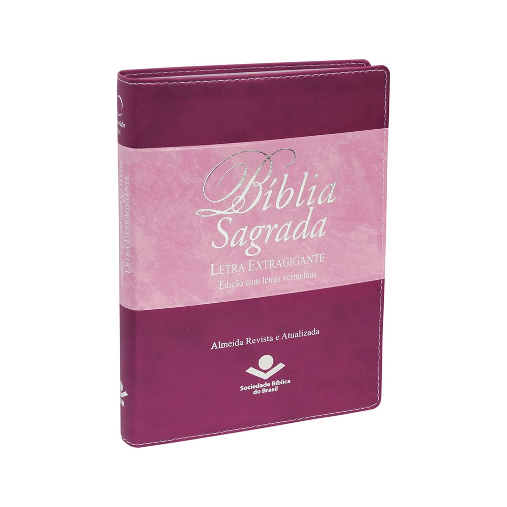 Bíblia Sagrada | Letra Extra Gigante | ARA | Uva e Rosa | c/ Índice