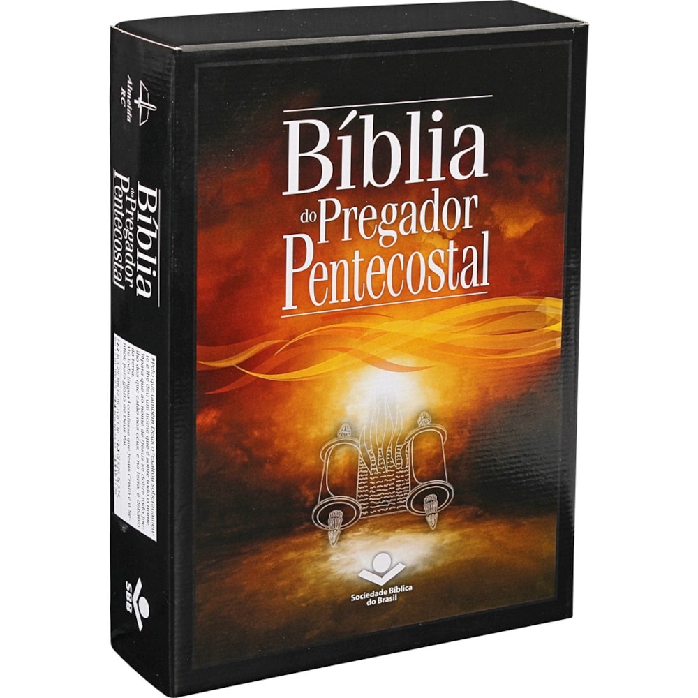 Bíblia do Pregador Pentecostal | Letra Normal | ARC | Capa Preta Nobre | c/ Índice