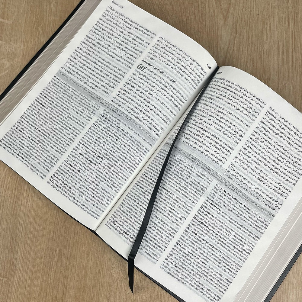 Bíblia de Estudo Matthew Henry | Letra Normal | ARC | Capa Preta Luxo
