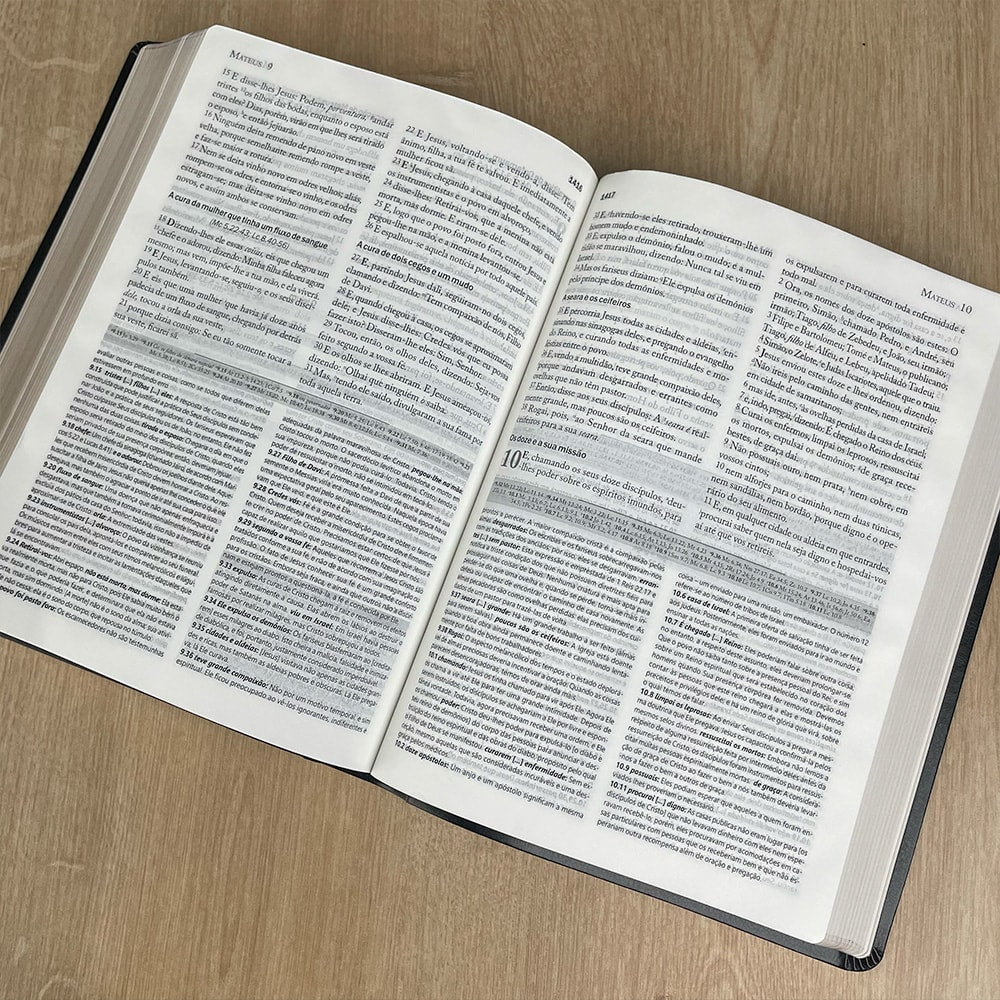 Bíblia de Estudo Matthew Henry | Letra Normal | ARC | Capa Preta Luxo