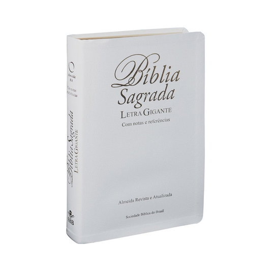 Bíblia Sagrada | Letra Gigante | ARA | Capa Branca Luxo | c/ Índice