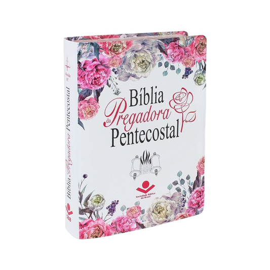 Bíblia Grande da Pregadora Pentecostal S/ Índice | Letra Normal | ARC | Capa Couro Ilustrada