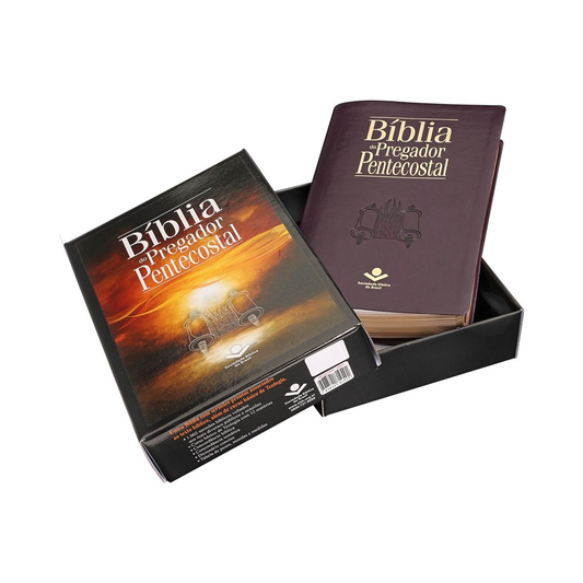 Bíblia do Pregador Pentecostal | Letra Normal | ARC | Capa Vinho Nobre C/ Índice