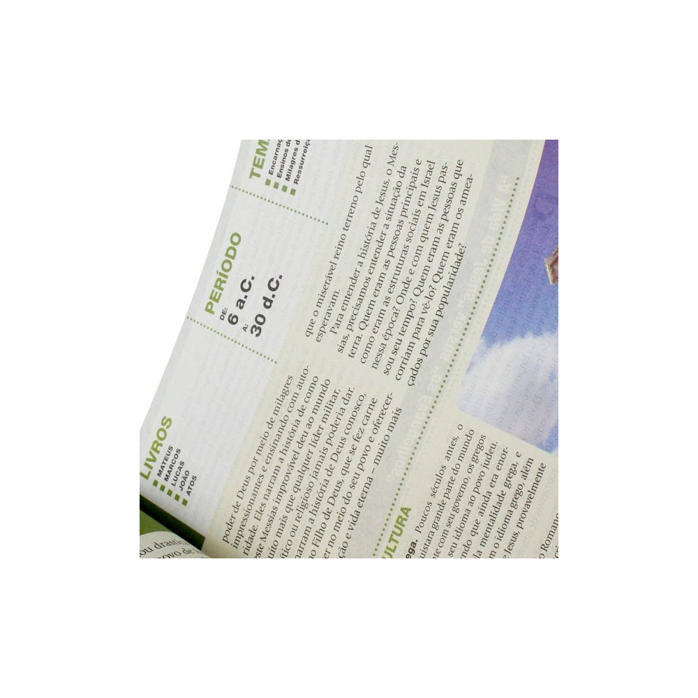 Bíblia de Estudo em Ordem Cronológica Aplicação Pessoal | ARC | Letra Normal | Capa Marrom/Verde Luxo