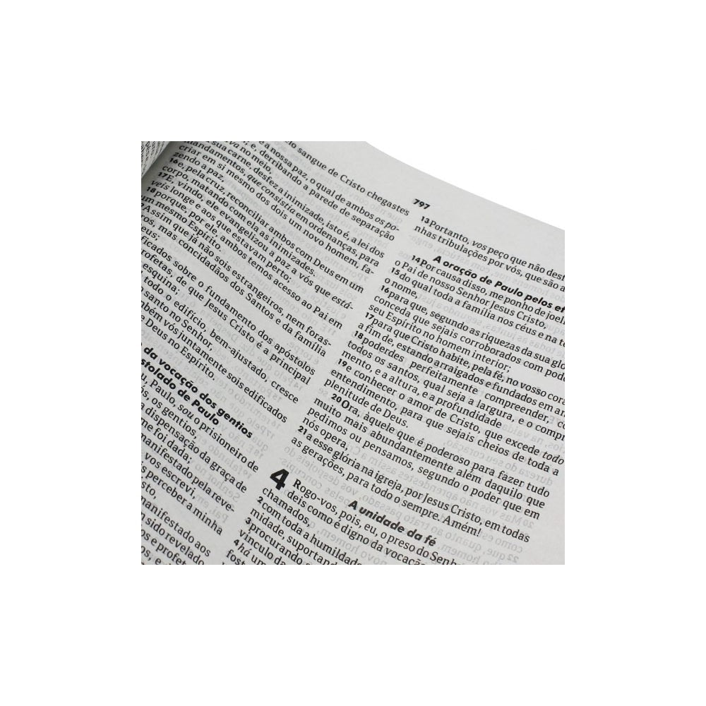 Bíblia Sagrada | Letra Maior | NAA | Capa Couro Preta