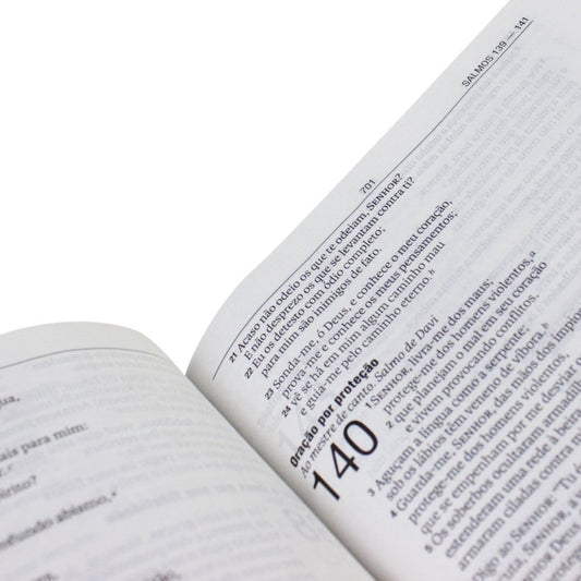 Bíblia Sagrada | Letra Maior | NAA | Capa Couro Rosa