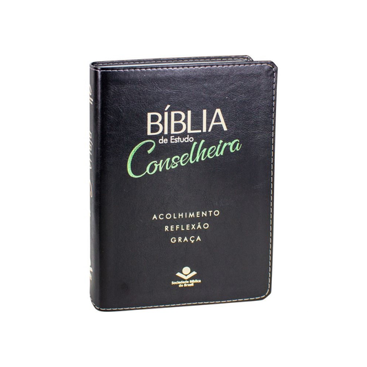 Bíblia de estudo Conselheira | NAA | Luxo Verde e Preta