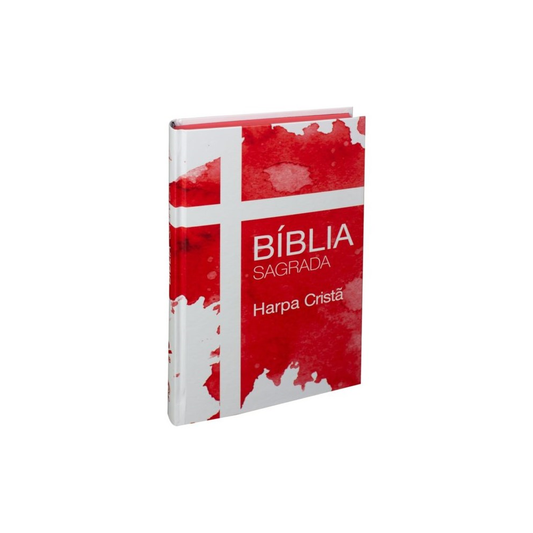 Bíblia Sagrada Cruz | ARC | Harpa Cristã | Capa Dura