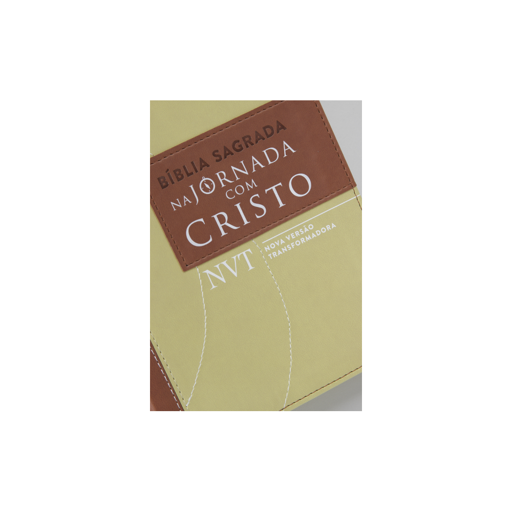 Bíblia Sagrada na Jornada com Cristo | NVT Letra Grande | Capa Marrom