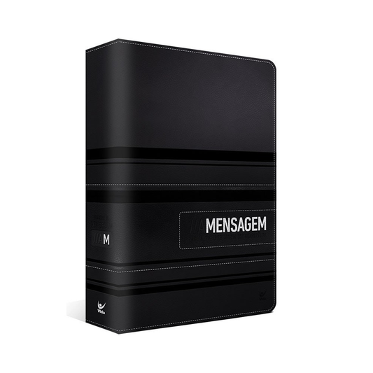 Bíblia A Mensagem | Letra Normal | Capa Luxo Preta