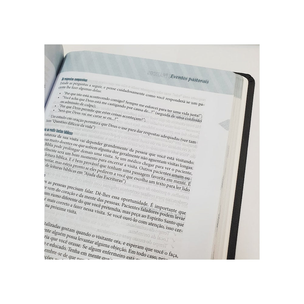 Bíblia Ministerial | NVI Letra Normal | Capa PU Preta