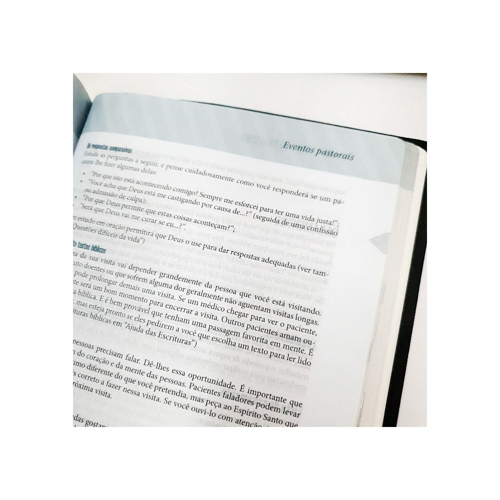 Bíblia Ministerial | NVI Letra Normal | Capa PU Preta