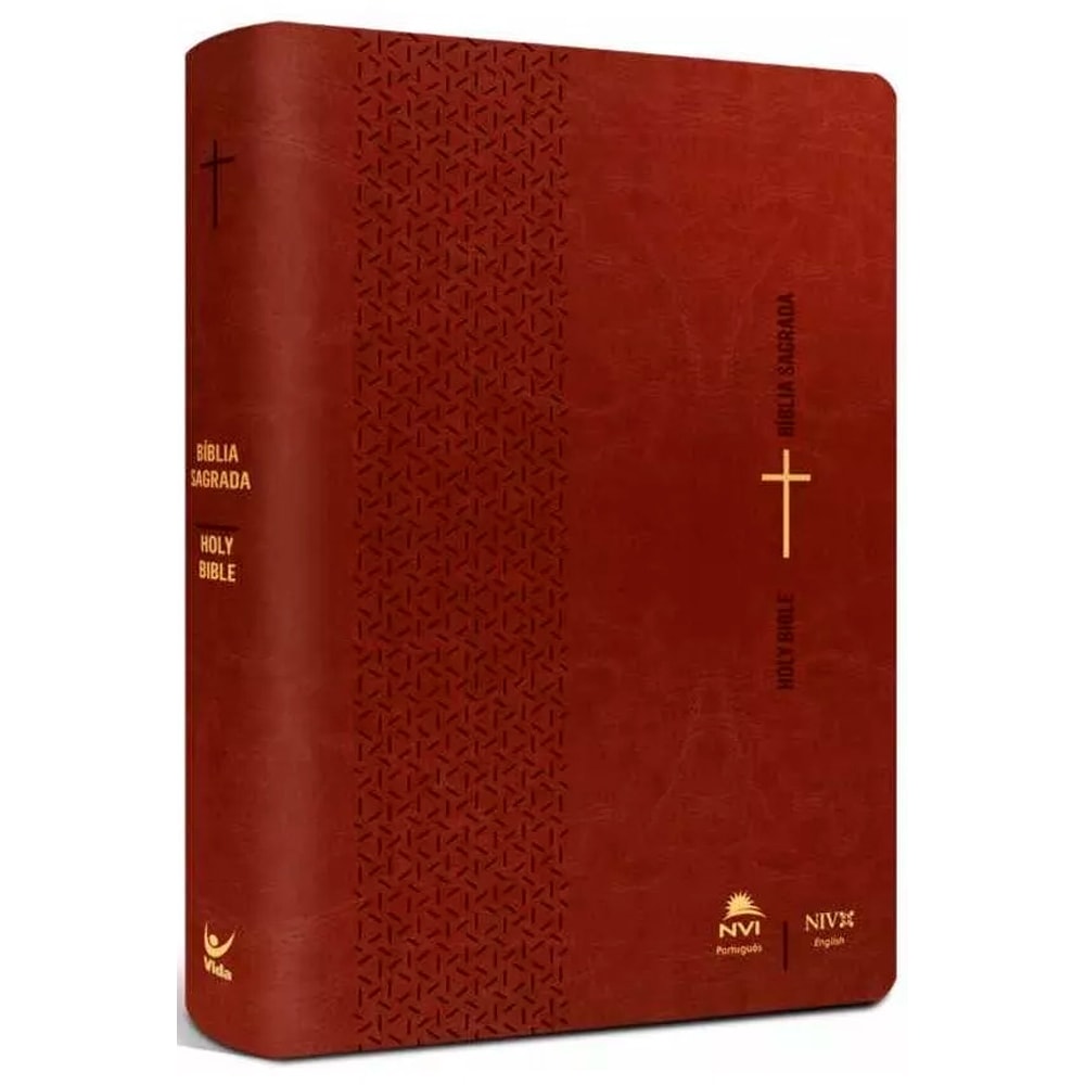 Bíblia Sagrada - Holy Bible | Português e Inglês | NVI/NIV | Marrom
