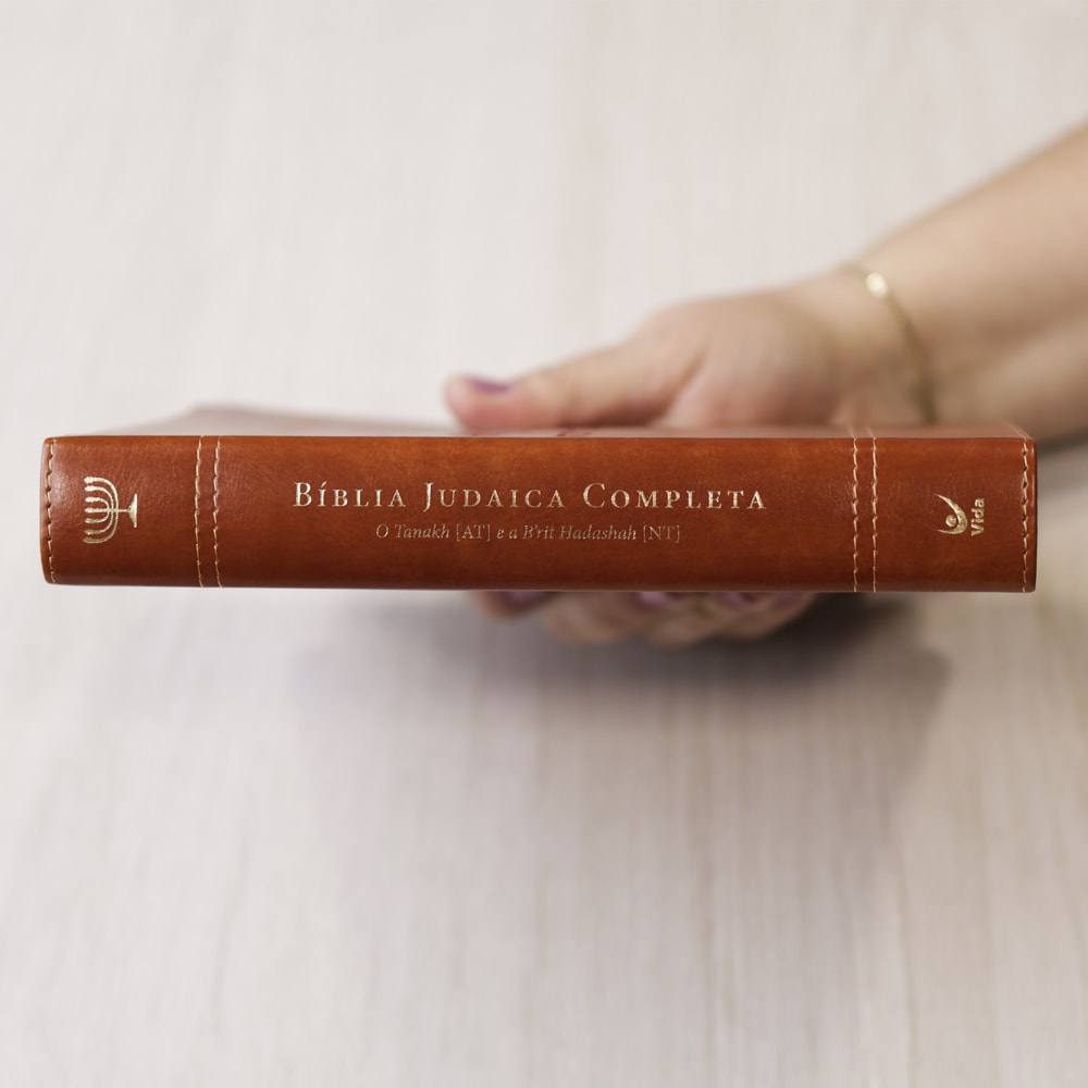 Bíblia Judaica Completa | Letra Normal | Capa Luxo Marrom