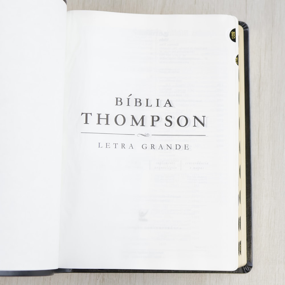 Bíblia Thompson | Letra Grande | Capa Luxo Preta C/ índice