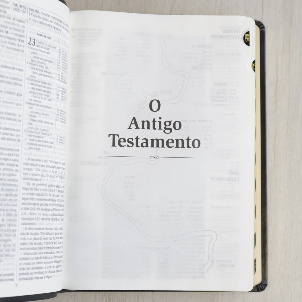Bíblia Thompson | Letra Grande | Capa Luxo Preta C/ índice