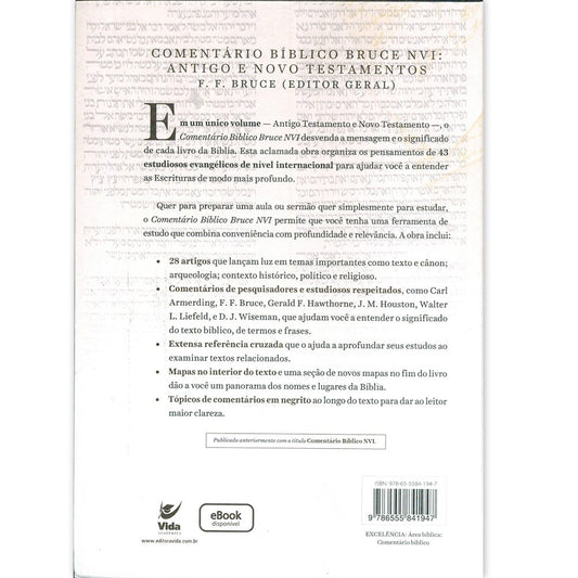 Comentário Bíblico NVI | FF Bruce