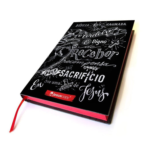 Bíblia JesusCopy Lettering | NAA | Capa Dura