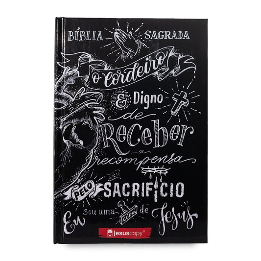 Bíblia JesusCopy Lettering | NAA | Capa Dura