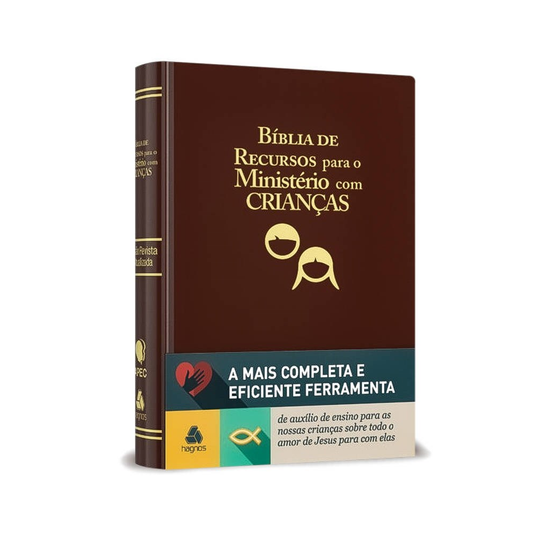 Bíblia de Recursos para o Ministério com Crianças | Apec | ARA | Marrom Luxo