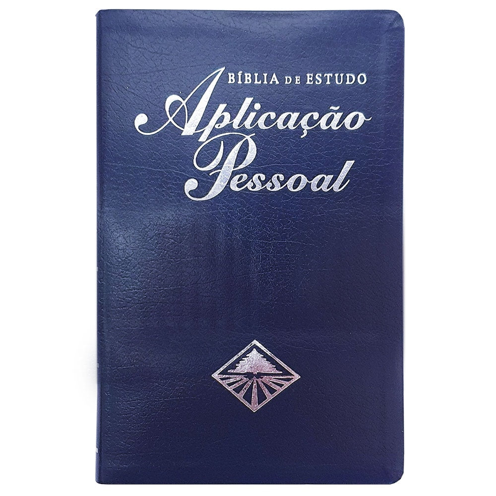 Bíblia de Estudo Aplicação Pessoal Média | Letra Normal ARC | Azul e Prata