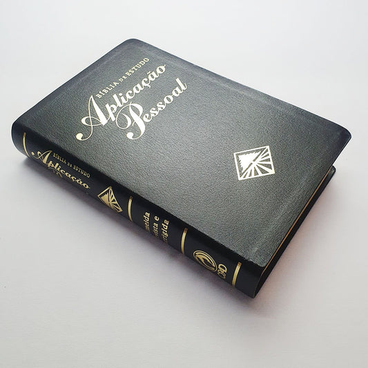 Bíblia de Estudo Aplicação Pessoal Média | Letra Normal ARC | Preto e Dourado