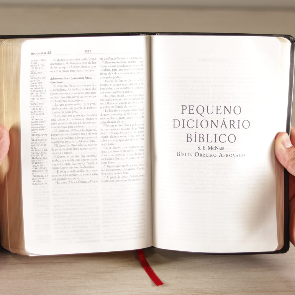 Bíblia do Obreiro Aprovado | ARC | Harpa Avivada | Capa Luxo Preta