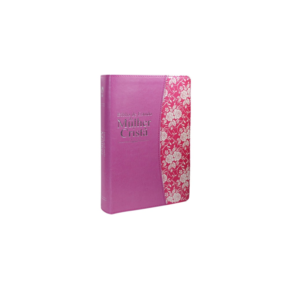 Bíblia de Estudo da Mulher Cristã | Letra Normal | ARC | Couro Rosa