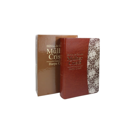 Bíblia de Estudo da Mulher Cristã com Harpa | Letra Normal | ARC | Marrom