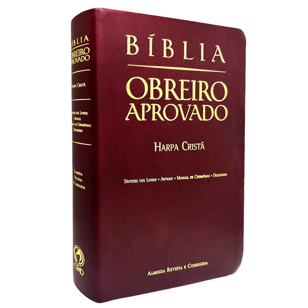 Bíblia Obreiro Aprovado | ARC | Harpa Cristã | Vinho