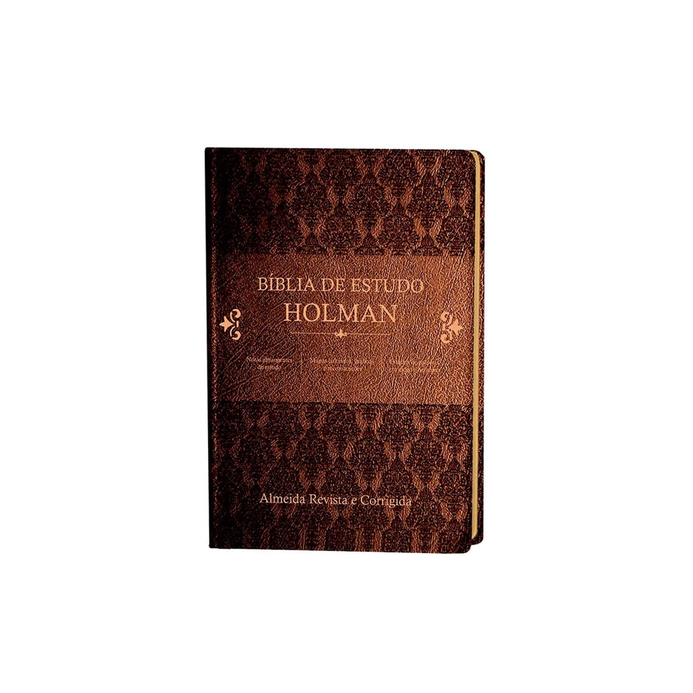 Bíblia de Estudo Holman | ARC | Capa Marrom Luxo