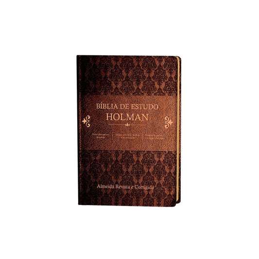 Bíblia de Estudo Holman | ARC | Capa Marrom Luxo