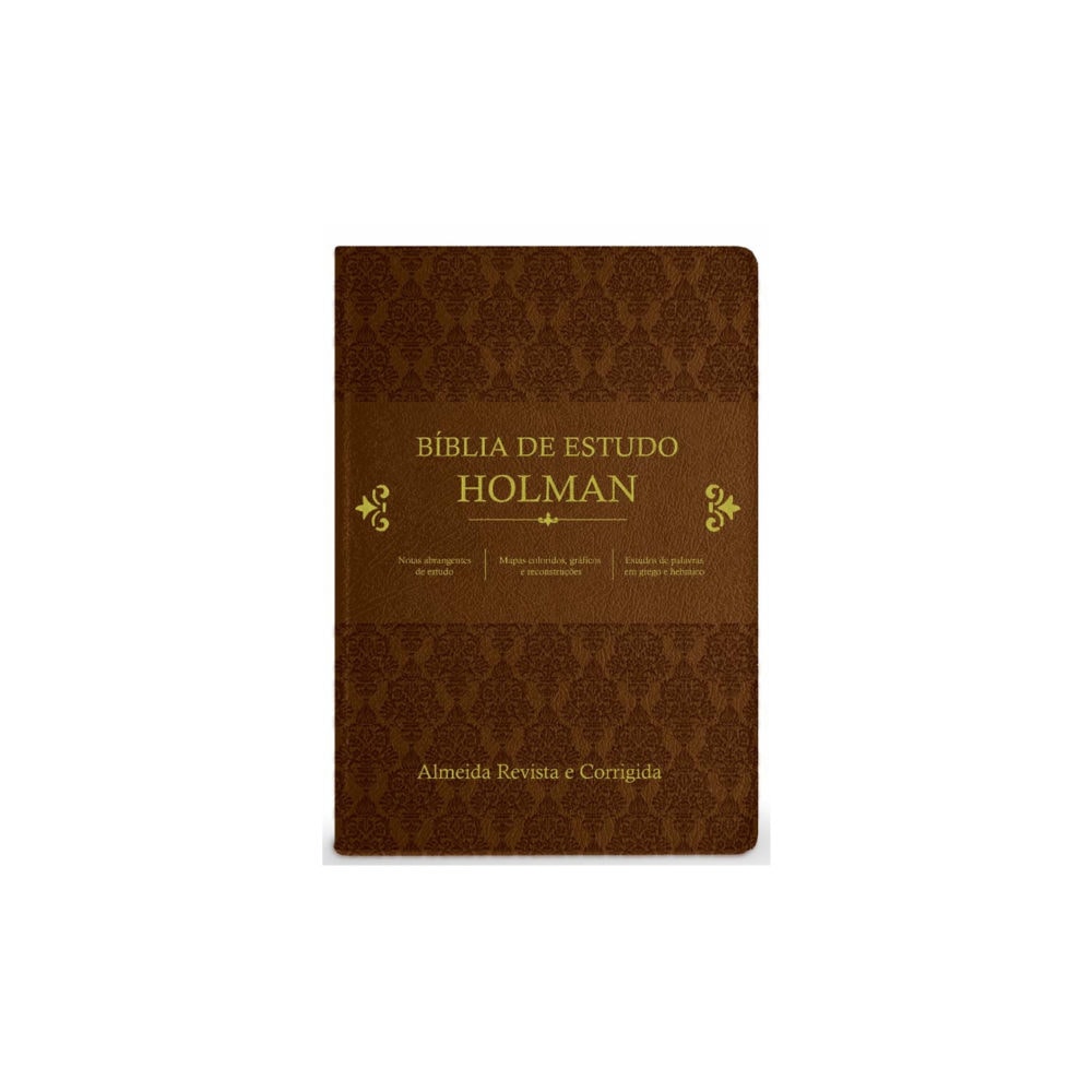 Bíblia de Estudo Holman | ARC | Capa Marrom Luxo