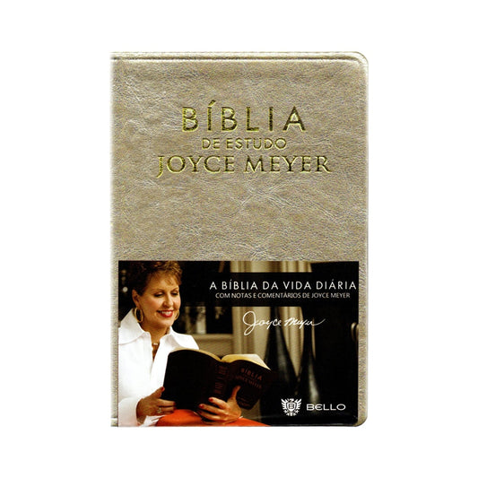 Bíblia De Estudo Joyce Meyer | NVI | Letra Média | Capa Dourada