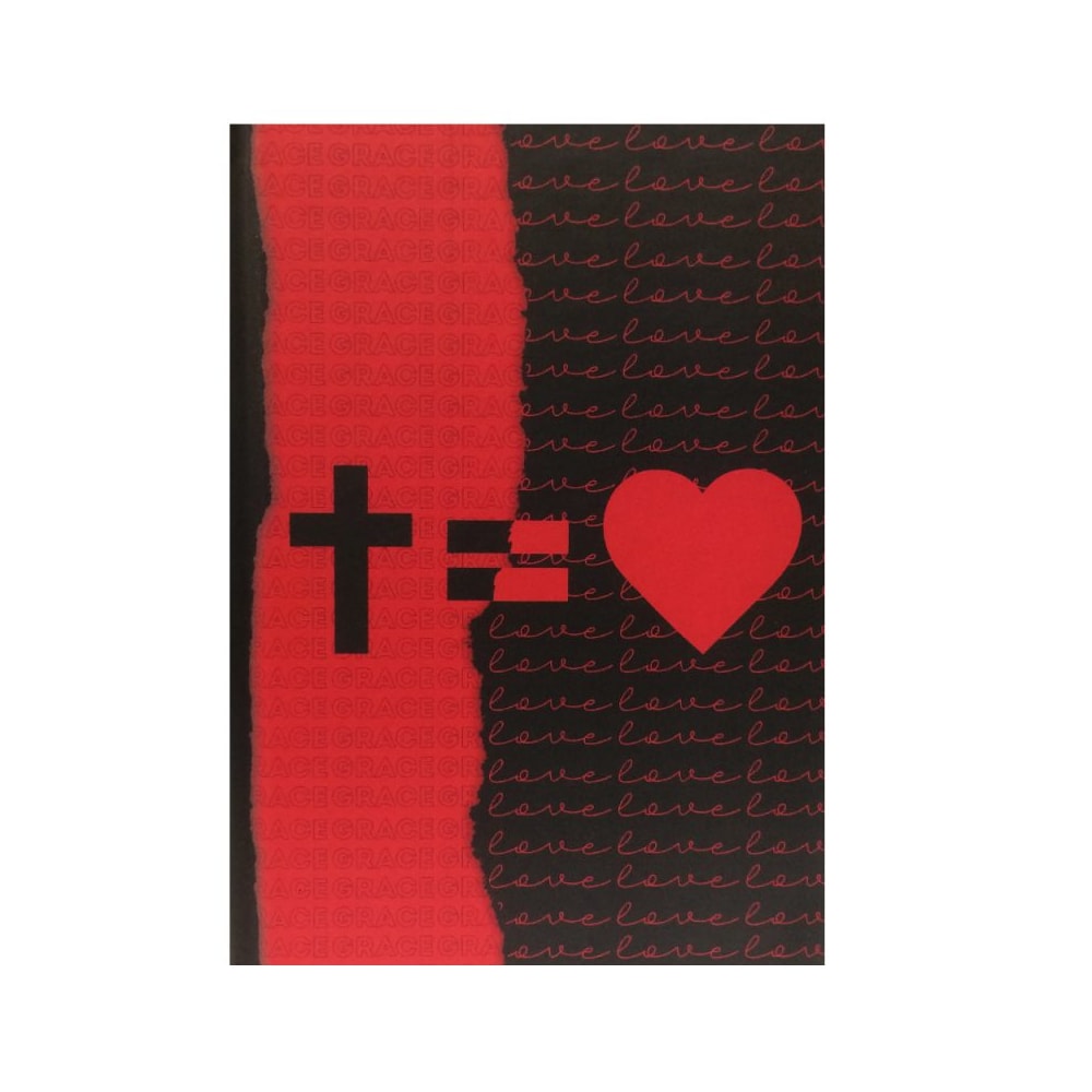 Bíblia Sagrada | Letra Normal | NAA | Cruz Grace Love Vermelho e Preto