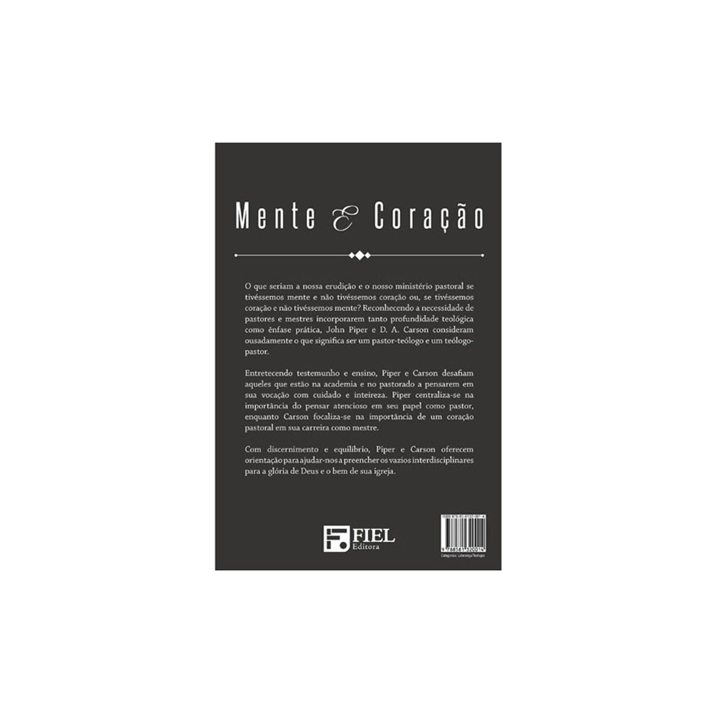 O Pastor Como Mestre e o Mestre Como Pastor | JD A Carson John Piper