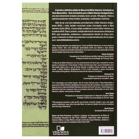 Manual Da Bíblia Hebraica | Caramuru Afonso Francisco