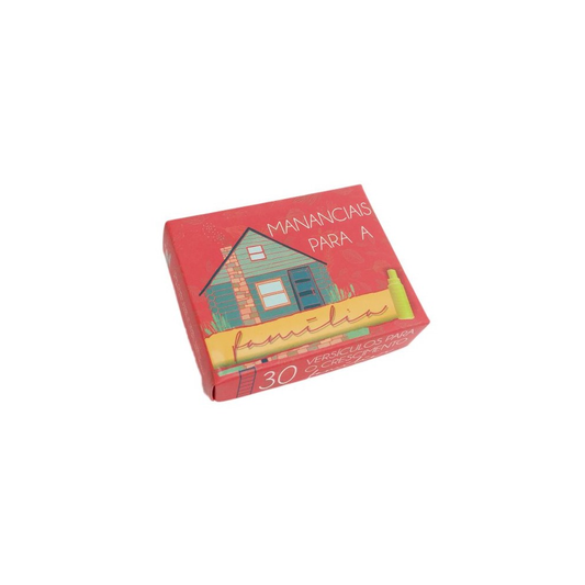 Caixinha de Versículos Diários | Mananciais para a Família | Vermelho