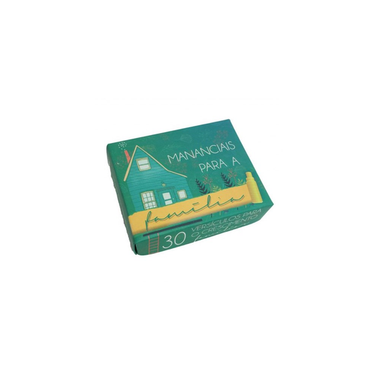 Caixinha de Versículos Diários | Mananciais para a Família | Verde