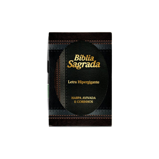 Bíblia Sagrada Com Harpa Avivada e Corinhos | Letra Hipergigante | ARC | Capa Laminada