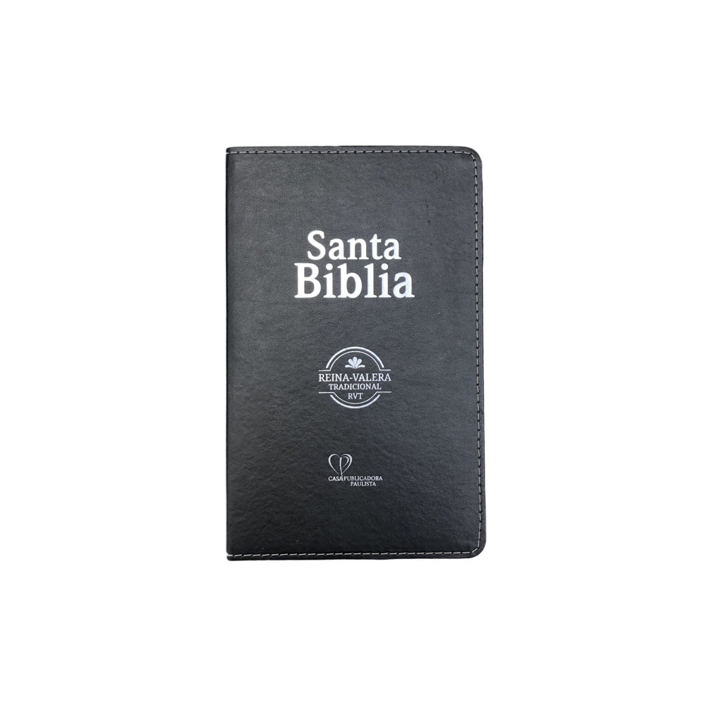 Bíblia Sagrada em Espanhol RVT | Preto Luxo C/ Prata