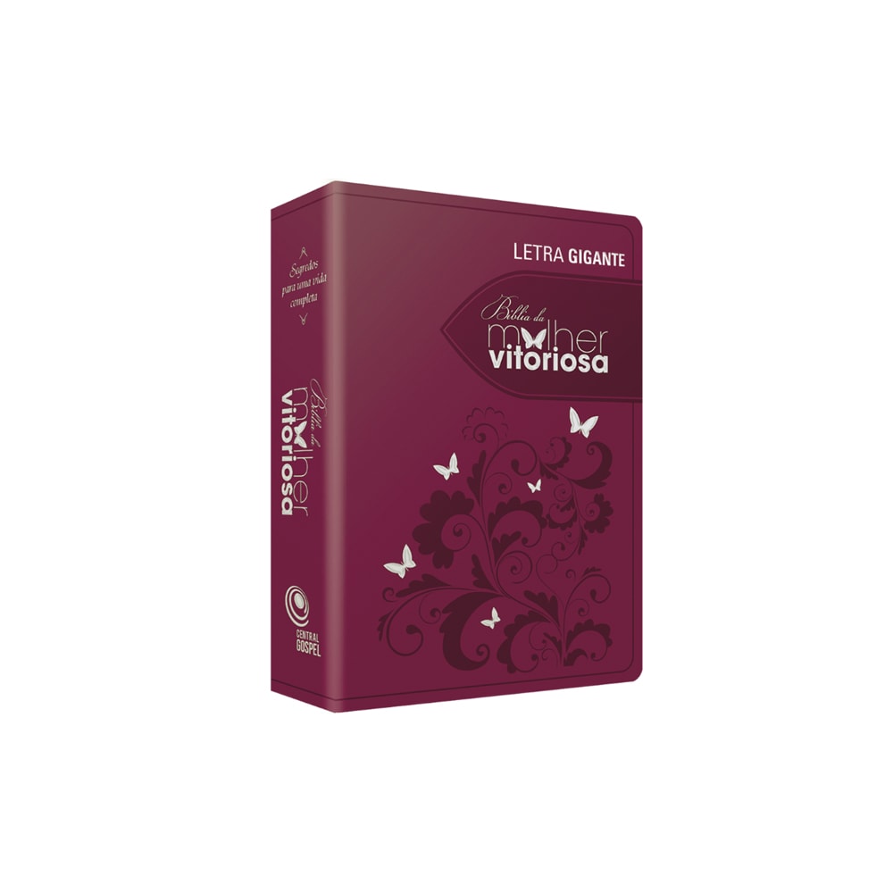 Bíblia da Mulher Vitoriosa | Letra Gigante | ARC | Vinho