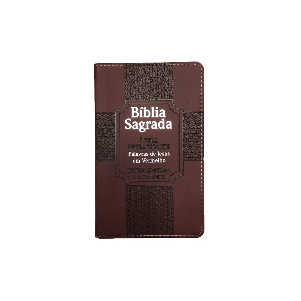 Bíblia Sagrada Estrela Harpa Avivada | ARC | Letra Ultragigante | Capa Bordô