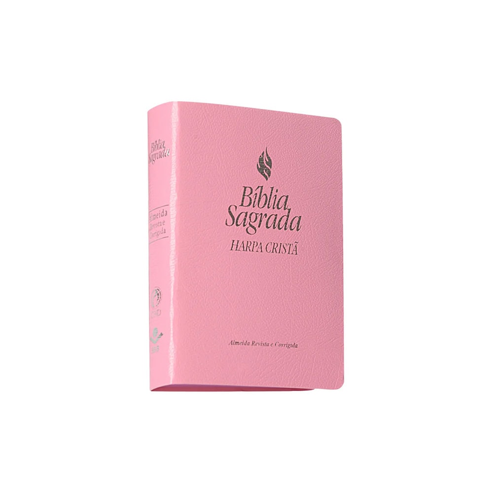 Bíblia Média Harpa Cristã | ARC | Rosa