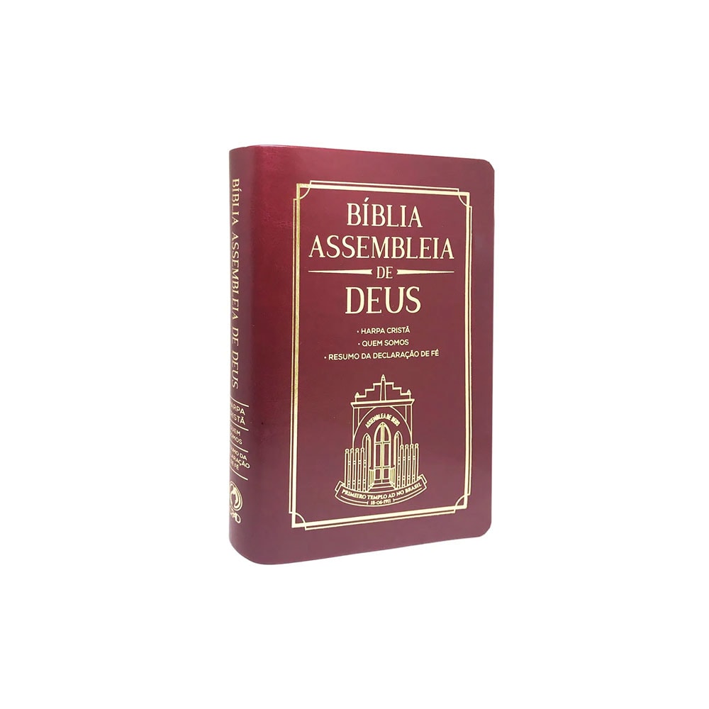 Bíblia Assembleia de Deus | ARC | Vinho Capa Igreja